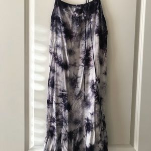 Cotton on blue tie dye dress size small